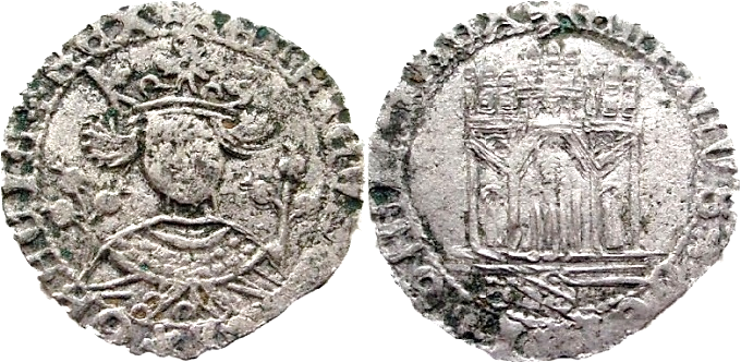 Tipo 17. Medio Cuarto de Busto de frente del Ordenamiento de Aranda de Duero de 1461