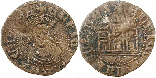 Tipo 17. Medio Cuarto de Busto de frente del Ordenamiento de Aranda de Duero de 1461