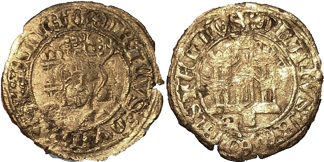 Tipo 17. Medio Cuarto de Busto de frente del Ordenamiento de Aranda de Duero de 1461
