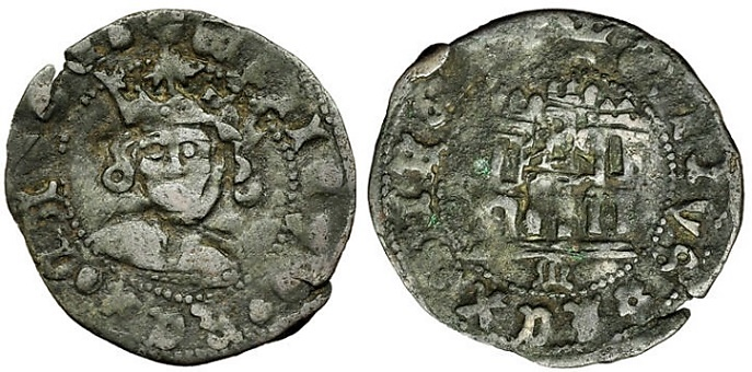 Tipo 17. Medio Cuarto de Busto de frente del Ordenamiento de Aranda de Duero de 1461