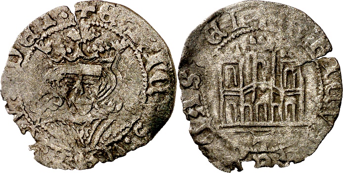 Tipo 17. Medio Cuarto de Busto de frente del Ordenamiento de Aranda de Duero de 1461