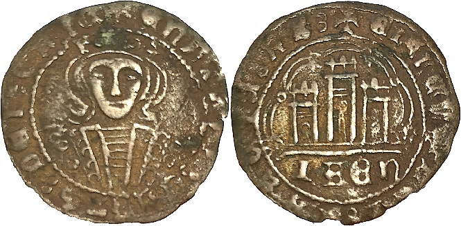 Tipo 17. Medio Cuarto de Busto de frente del Ordenamiento de Aranda de Duero de 1461