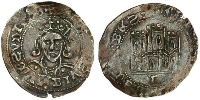Tipo 17. Medio Cuarto de Busto de frente del Ordenamiento de Aranda de Duero de 1461