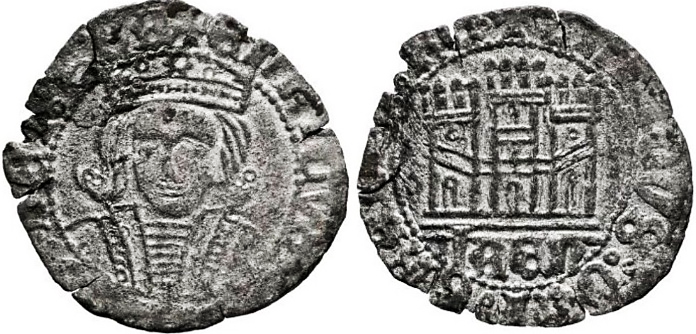 Tipo 17. Medio Cuarto de Busto de frente del Ordenamiento de Aranda de Duero de 1461