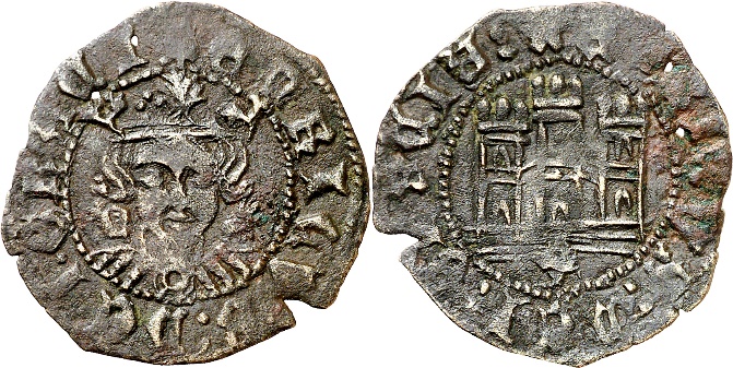 Tipo 17. Medio Cuarto de Busto de frente del Ordenamiento de Aranda de Duero de 1461