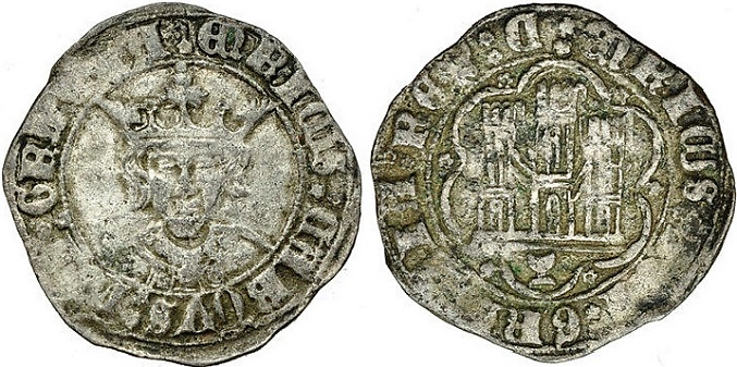 Tipo 17. Medio Cuarto de Busto de frente del Ordenamiento de Aranda de Duero de 1461