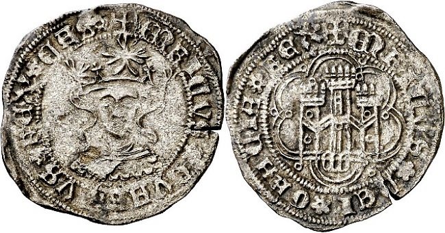 Tipo 17. Medio Cuarto de Busto de frente del Ordenamiento de Aranda de Duero de 1461