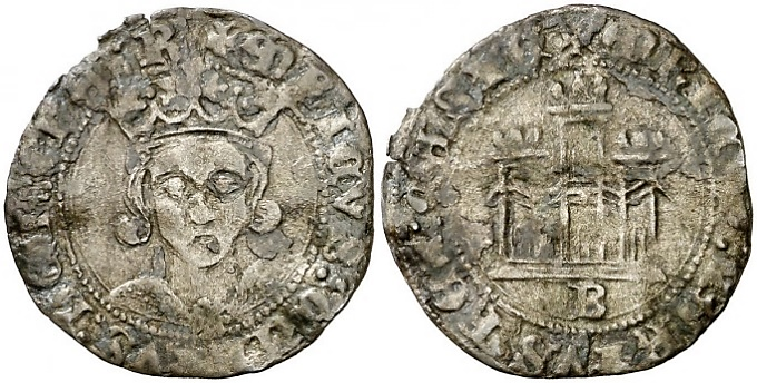 Tipo 17. Medio Cuarto de Busto de frente del Ordenamiento de Aranda de Duero de 1461