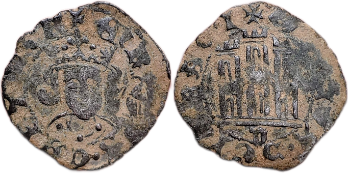 Tipo 17. Medio Cuarto de Busto de frente del Ordenamiento de Aranda de Duero de 1461