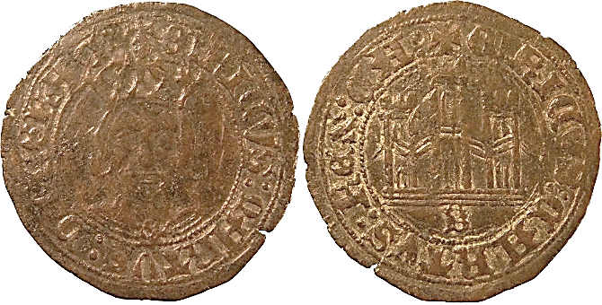 Tipo 17. Medio Cuarto de Busto de frente del Ordenamiento de Aranda de Duero de 1461