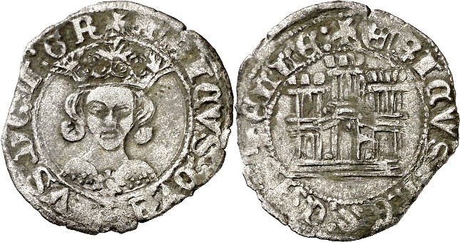 Tipo 17. Medio Cuarto de Busto de frente del Ordenamiento de Aranda de Duero de 1461