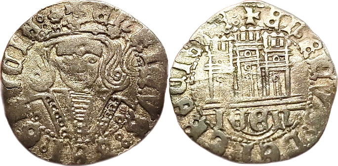 Tipo 17. Medio Cuarto de Busto de frente del Ordenamiento de Aranda de Duero de 1461