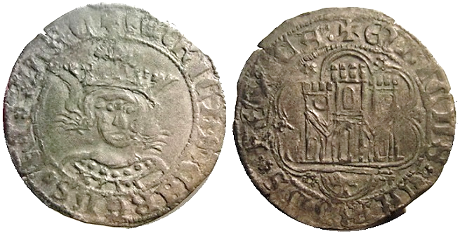 Tipo 17. Medio Cuarto de Busto de frente del Ordenamiento de Aranda de Duero de 1461