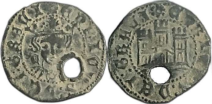 Tipo 17. Medio Cuarto de Busto de frente del Ordenamiento de Aranda de Duero de 1461