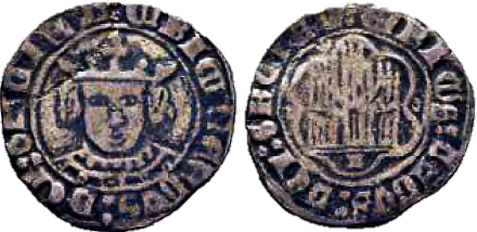Tipo 17. Medio Cuarto de Busto de frente del Ordenamiento de Aranda de Duero de 1461