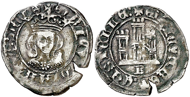 Tipo 17. Medio Cuarto de Busto de frente del Ordenamiento de Aranda de Duero de 1461