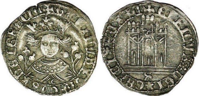 Tipo 17. Medio Cuarto de Busto de frente del Ordenamiento de Aranda de Duero de 1461