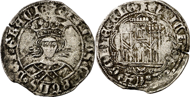 Tipo 17. Medio Cuarto de Busto de frente del Ordenamiento de Aranda de Duero de 1461