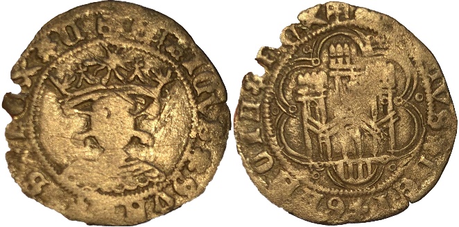 Tipo 17. Medio Cuarto de Busto de frente del Ordenamiento de Aranda de Duero de 1461