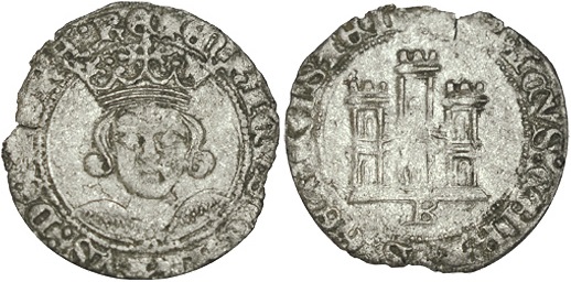 Tipo 17. Medio Cuarto de Busto de frente del Ordenamiento de Aranda de Duero de 1461