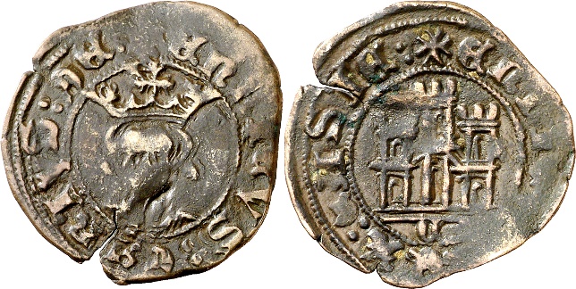 Tipo 17. Medio Cuarto de Busto de frente del Ordenamiento de Aranda de Duero de 1461
