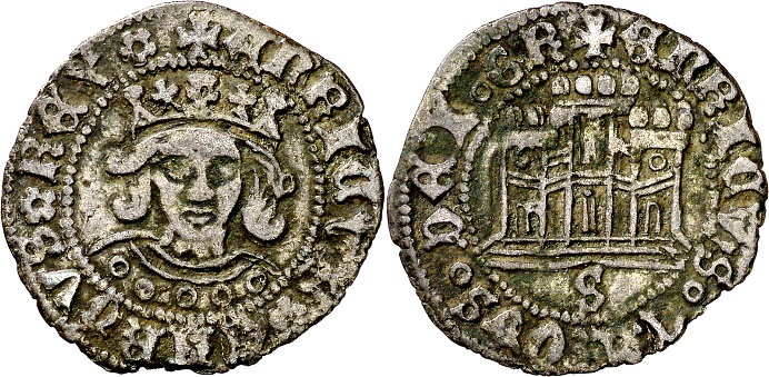 Tipo 17. Medio Cuarto de Busto de frente del Ordenamiento de Aranda de Duero de 1461