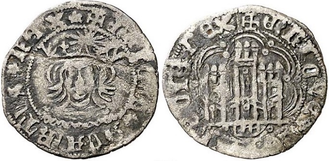 Tipo 17. Medio Cuarto de Busto de frente del Ordenamiento de Aranda de Duero de 1461