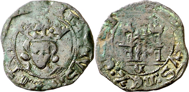 Tipo 17. Medio Cuarto de Busto de frente del Ordenamiento de Aranda de Duero de 1461