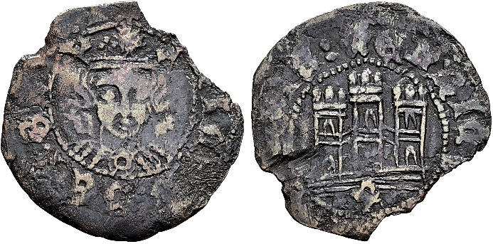Tipo 17. Medio Cuarto de Busto de frente del Ordenamiento de Aranda de Duero de 1461
