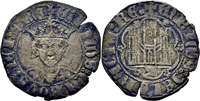 Tipo 17. Medio Cuarto de Busto de frente del Ordenamiento de Aranda de Duero de 1461