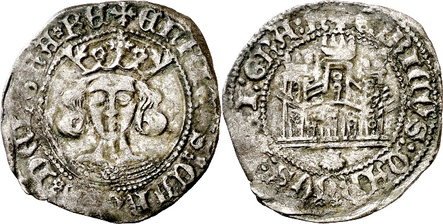 Tipo 17. Medio Cuarto de Busto de frente del Ordenamiento de Aranda de Duero de 1461