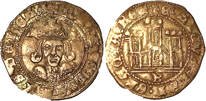 Tipo 17. Medio Cuarto de Busto de frente del Ordenamiento de Aranda de Duero de 1461
