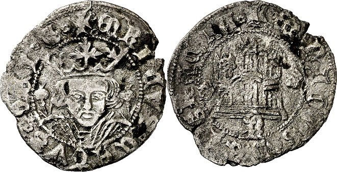 Tipo 17. Medio Cuarto de Busto de frente del Ordenamiento de Aranda de Duero de 1461