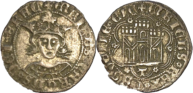 Tipo 17. Medio Cuarto de Busto de frente del Ordenamiento de Aranda de Duero de 1461