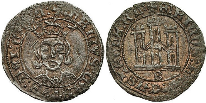 Tipo 17. Medio Cuarto de Busto de frente del Ordenamiento de Aranda de Duero de 1461