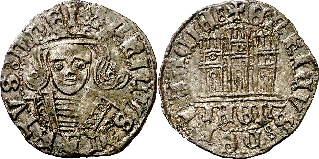 Tipo 17. Medio Cuarto de Busto de frente del Ordenamiento de Aranda de Duero de 1461