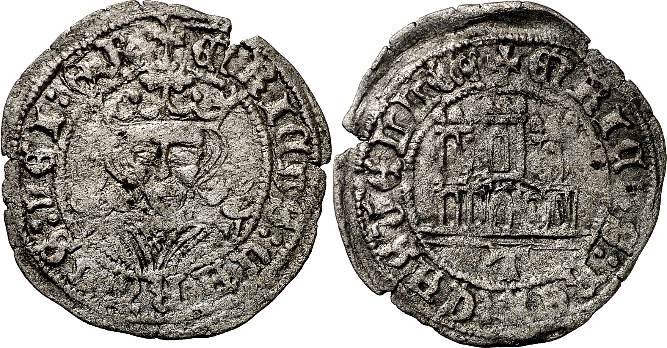 Tipo 17. Medio Cuarto de Busto de frente del Ordenamiento de Aranda de Duero de 1461