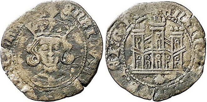Tipo 17. Medio Cuarto de Busto de frente del Ordenamiento de Aranda de Duero de 1461