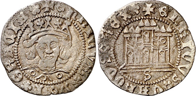 Tipo 17. Medio Cuarto de Busto de frente del Ordenamiento de Aranda de Duero de 1461