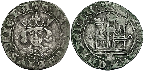 Tipo 17. Medio Cuarto de Busto de frente del Ordenamiento de Aranda de Duero de 1461