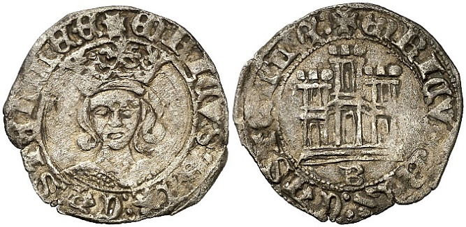 Tipo 17. Medio Cuarto de Busto de frente del Ordenamiento de Aranda de Duero de 1461