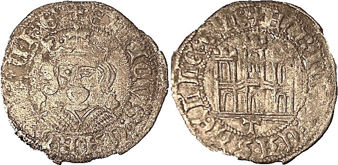 Tipo 17. Medio Cuarto de Busto de frente del Ordenamiento de Aranda de Duero de 1461