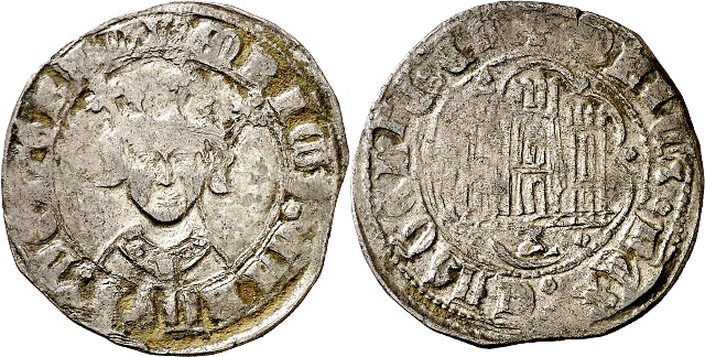 Tipo 17. Medio Cuarto de Busto de frente del Ordenamiento de Aranda de Duero de 1461