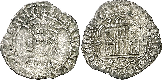 Tipo 17. Medio Cuarto de Busto de frente del Ordenamiento de Aranda de Duero de 1461