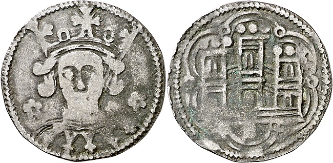 Tipo 17. Medio Cuarto de Busto de frente del Ordenamiento de Aranda de Duero de 1461