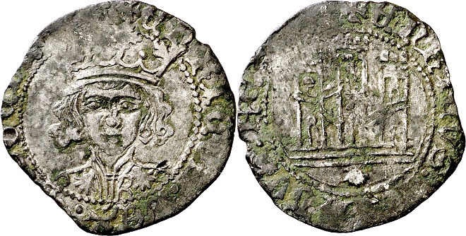 Tipo 17. Medio Cuarto de Busto de frente del Ordenamiento de Aranda de Duero de 1461