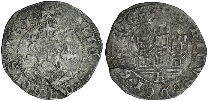 Tipo 17. Medio Cuarto de Busto de frente del Ordenamiento de Aranda de Duero de 1461