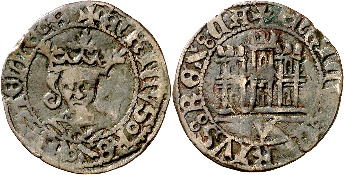 Tipo 17. Medio Cuarto de Busto de frente del Ordenamiento de Aranda de Duero de 1461