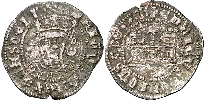 Tipo 17. Medio Cuarto de Busto de frente del Ordenamiento de Aranda de Duero de 1461