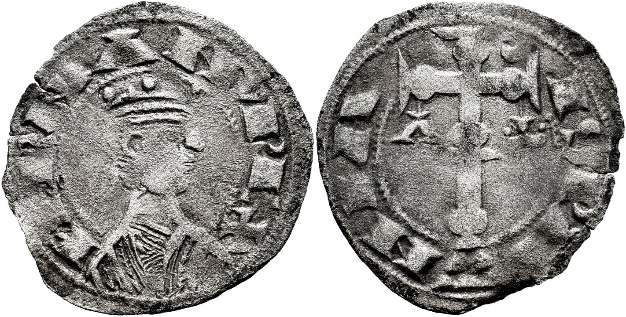 Tipo 25. Dinero fernandino de la &ldquo;Cruz de la Victoria&rdquo;